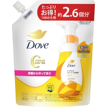 도브 트리플 VC 크리미거품 세안료 리필 320ml 유니레버 재팬