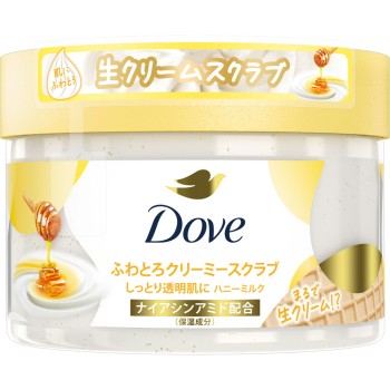 도브 폭신촉촉 크리미 스크럽 허니 밀크 298g 유니레버 재팬