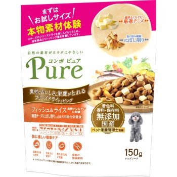콤보 퓨어 도그 피쉬&라이스 150g