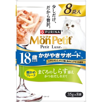 몽프티 프티 뤽스 파우치 18세 이상 참치 실치 곁들임 35g×8P 네슬레 재팬