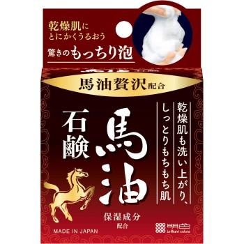 메이쇼쿠촉촉거품미인 마유비누 80g 모모타니준텐칸