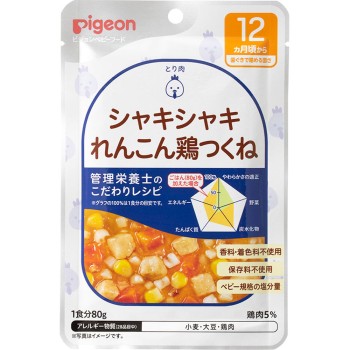 식육 레시피 아삭아삭 연근 닭 츠쿠네 80g 피죤