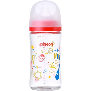 모유실감 젖병 내열유리 Music 240ml 피죤