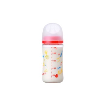 모유실감 젖병 내열유리 Music 240ml 피죤