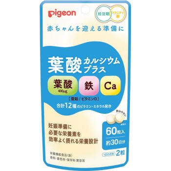 엽산 칼슘 플러스 60정 피죤
