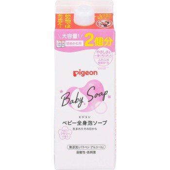 전신 거품 솝 베이비 플라워 향 리필용 2회분 800ml 피죤