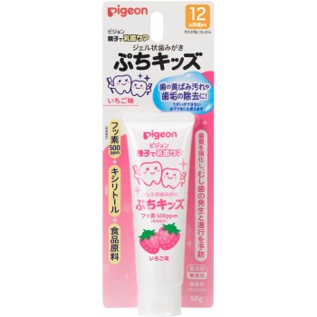 부모와 함께 유치 케어 젤 타입 치약 쁘띠키즈 딸기맛 50g 피죤 (의약외품)