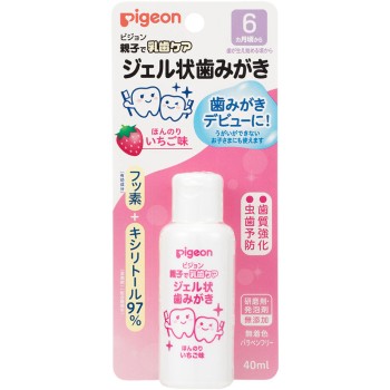 부모와 함께 유치 케어 젤 타입 치약 딸기맛 40ml 피죤 (의약외품)
