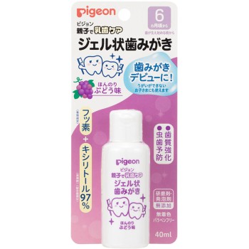부모와 함께 유치 케어 젤 타입 치약 포도맛 40ml 피죤 (의약외품)