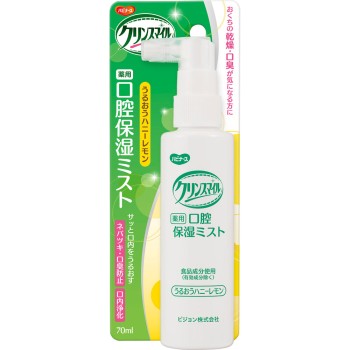 클린스마일 약용 구강 보습 미스트 허니 레몬 70ml 피죤