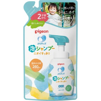 쁘띠 키즈 거품 샴푸 냄새 산뜻 리필용 240ml 피죤
