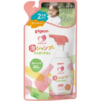 쁘띠 키즈 거품 샴푸 엉킴 매끈 리필용 240ml 피죤