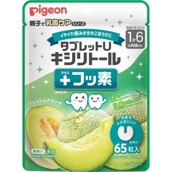 태블릿 U 자일리톨 + 불소 프레시 멜론맛 65알 피죤