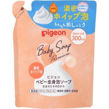 전신 거품 비누 진한 휘프 거품 리필용 300ml 피죤