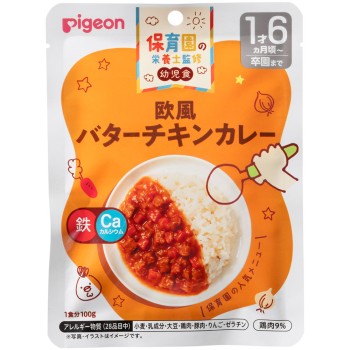 어린이집 영양사 감수 유아식 유럽풍 버터 치킨 카레 100g 피죤