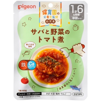 어린이집 영양사 감수 유아식 고등어와 채소의 토마토 조림 80g 피죤