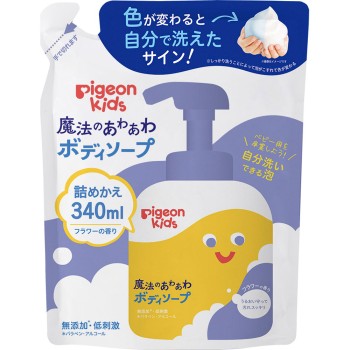 피죤 키즈 마법의 거품거품 바디 소프 리필용 340ml 피죤