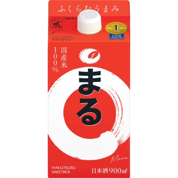하쿠츠루 사케 팩 마루 900ml 하쿠츠루 주조