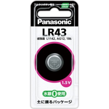 알칼리 버튼 전지 LR43P