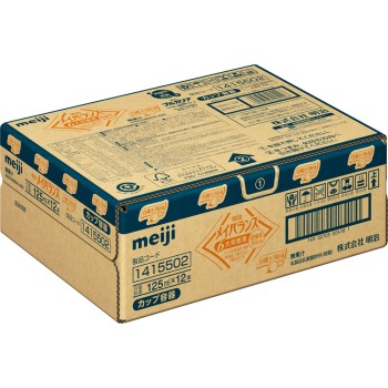 메이바란스 Mini컵 백도 요구르트맛 케이스 125ml×12 메이지(구 메이지제과)
