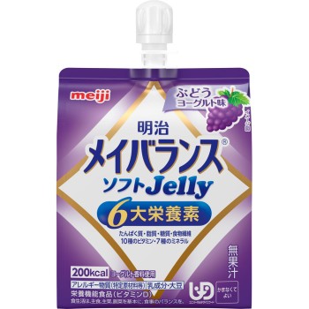 메이지 메이 밸런스 소프트 젤리 포도 요구르트맛 125ml 메이지