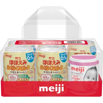 호호에미 라쿠라쿠 밀크 5캔 팩 츄보 포함 240ml×5 메이지(구 메이지 유업)