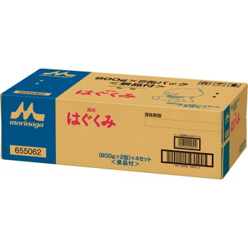 하구쿠미 2캔 팩 케이스 800g×2캔×4 모리나가 유업