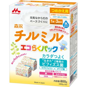 모리나가 치루미루 에코라쿠 팩 리필용 400g×2 모리나가 유업