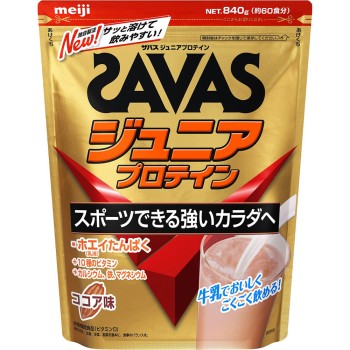 SAVAS 주니어 프로테인 코코아맛 60식분 840g 메이지