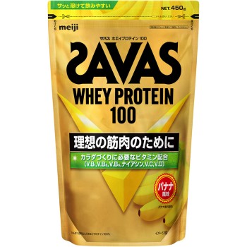 자바스 웨이 프로틴 100 바나나 풍미 450g 메이지(구 메이지 제과)
