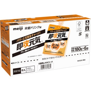 퍼펙트플러스 즉효원기 아미노산&로얄젤리 180g×6 메이지(구 메이지제과)