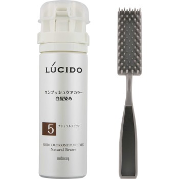 루시도 원푸시 케어 컬러 5 내추럴브라운 1제50g・2제50g 만담