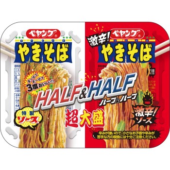 페양구 초대용량 야키소바 하프&하프 격렬 매운맛 235g
