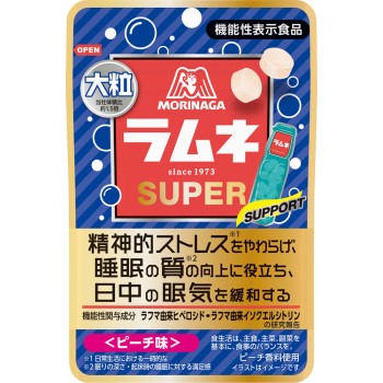 큰 알 라무네 SUPER <피치 맛> 35g 모리나가 제과