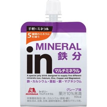 in젤리 멀티미네랄 180g 모리나가제과