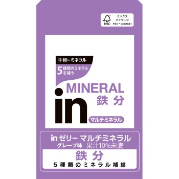 in젤리 멀티미네랄 6P 180g×6 모리나가제과
