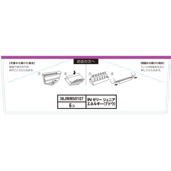 in 젤리 주니어 에너지 포도 6P 180g×6P 모리나가 제과