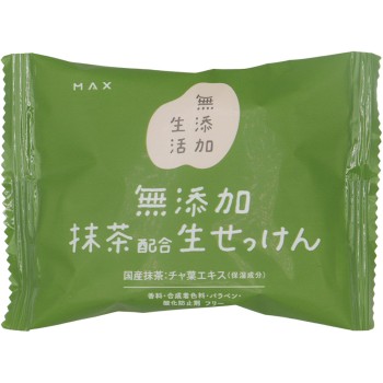 무첨가 생활 무첨가 말차 생비누 80g 맥스
