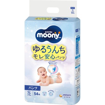 【팬티 S사이즈】무니맨 기저귀(4~8kg) 54매 유니참