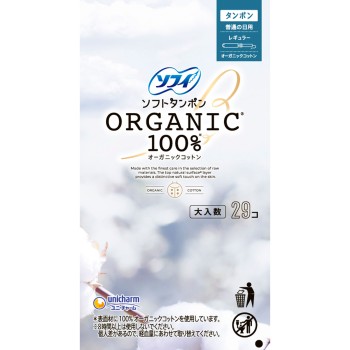 소피 소프트 탐폰 오가닉 100% 레귤러 29개 유니참