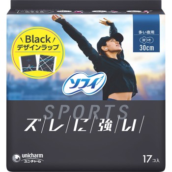 소피 SPORTS 300 날개 있음 17매 유니참