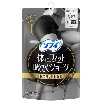 소피 몸에 피트되는 흡수 쇼츠 L 유니참