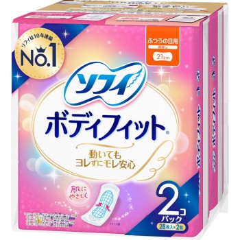 소피 바디 핏 날개 없음 28매×2 유니참