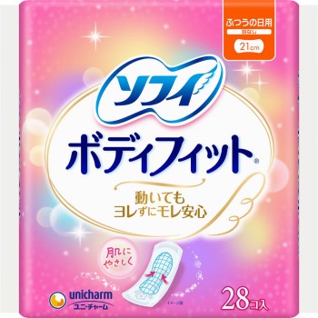 소피 바디 핏 날개 없음 28매×2 유니참