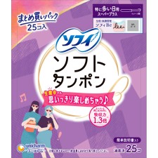 소피 소프트 탐폰 슈퍼 플러스 25개 유니참