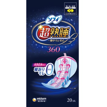 소피 초숙면 가드 특히 많은 밤용 날개 포함 360 20매 유니참