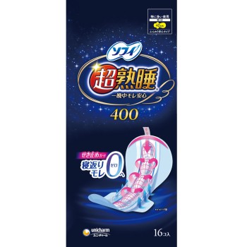 소피 초숙면가드 특히 많은 밤용 날개있음 400 16매 유니참
