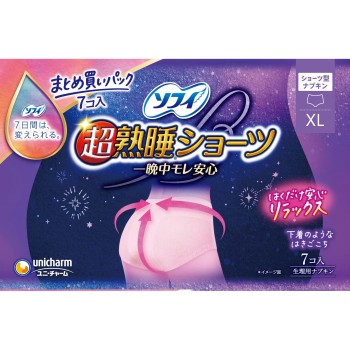 소피 초숙면 쇼츠 XL 7매 유니참