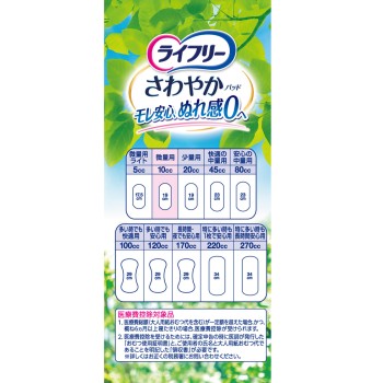 라이프리 상쾌한 패드 미량용 36매 유니참