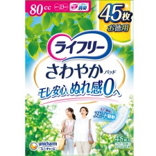 라이프리 상쾌 패드 안심 중등량용 45매 유니참